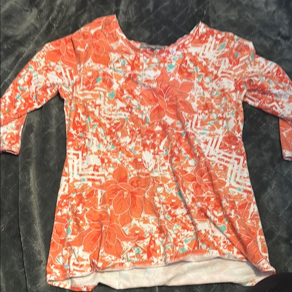 Floral Orange Women's Top